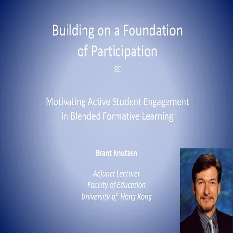 A foundation of participation - tools for building a collaborative learning e...