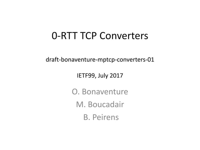 0-RTT TCP converters