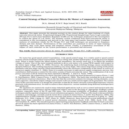 Converter driver dc motor