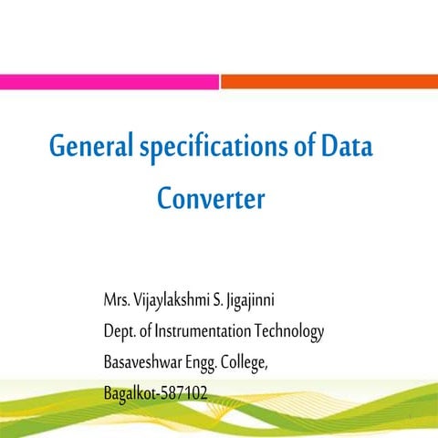 Converter specification