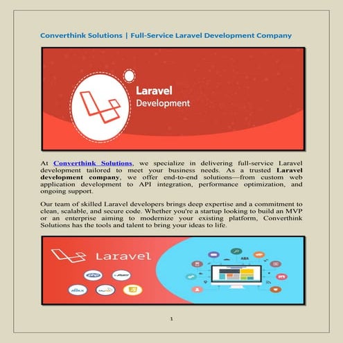 Converthink Solutions | Full-Service Laravel Development Company
