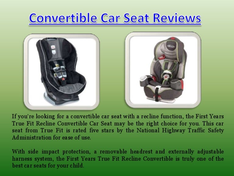 reclining convertible car seat