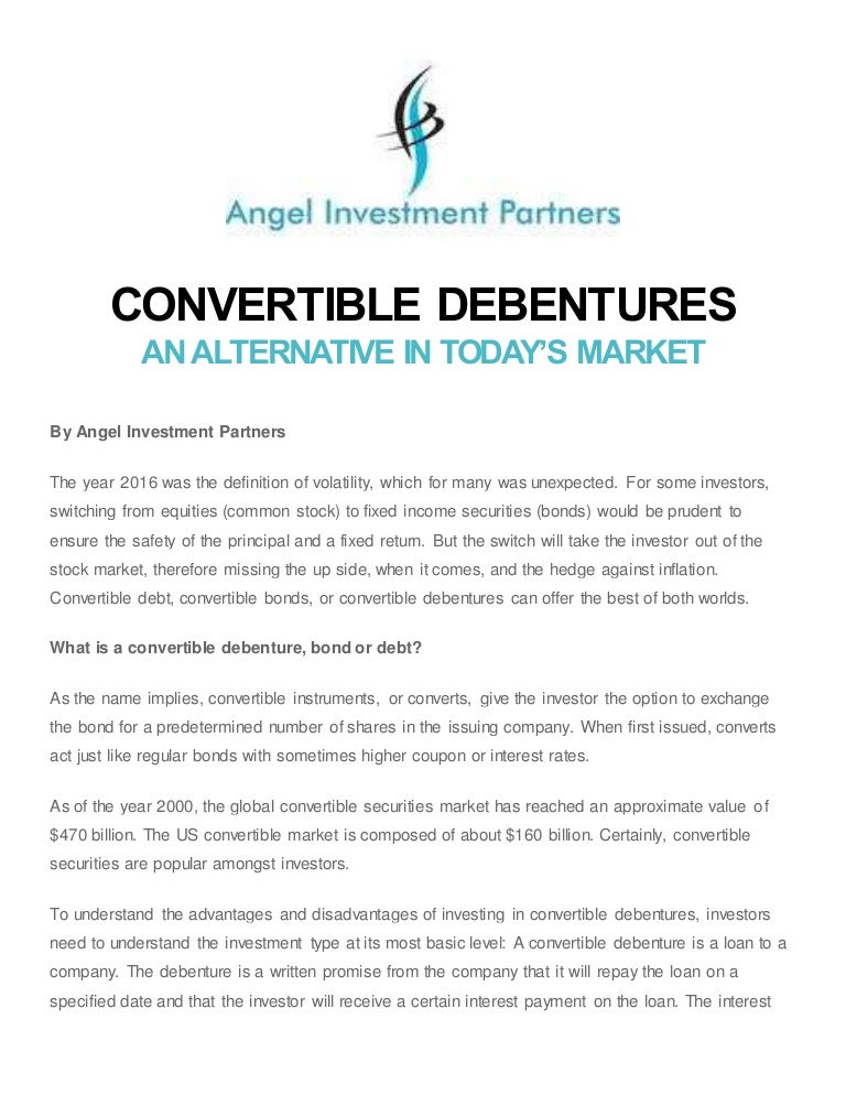 Convertible debentures article 212017