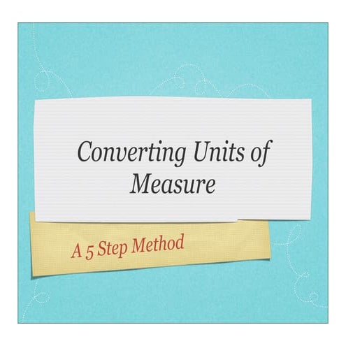 Converting Units of Measure