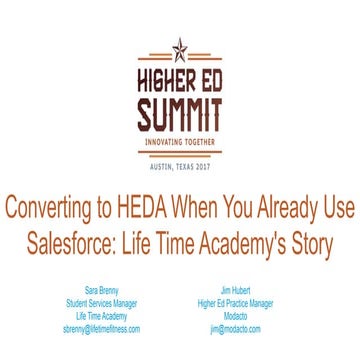 Converting to HEDA When You Already Use Salesforce: Life Time Academy's Story