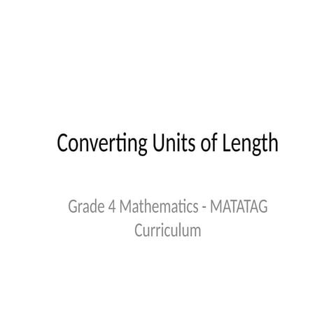 Converting_Units_of_Length grade 5 maths