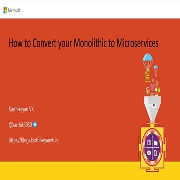 Convert monolithic .Net Applications to microservices With Principles