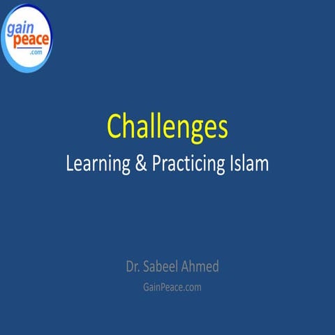 Challenges of New Muslims