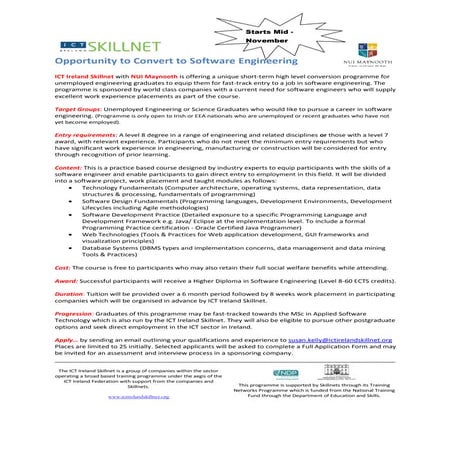 Convert to software engineering