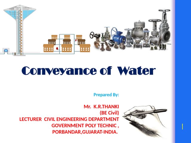 Conveyance of Water by   K R Thanki.pptx