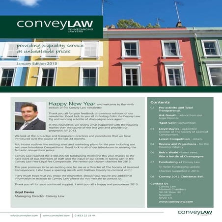 Convey Law Newsletter January 2013