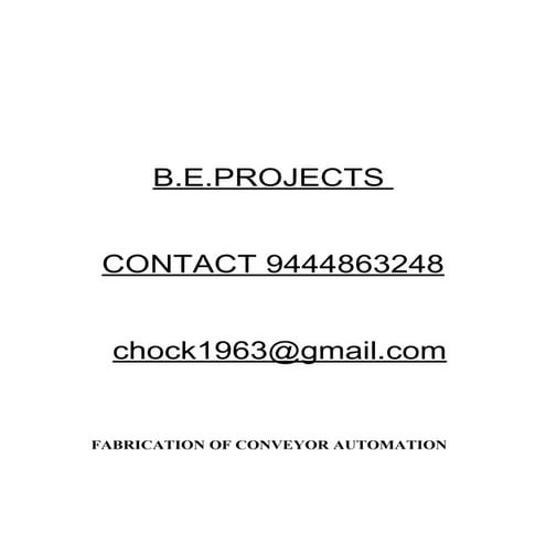 Conveyor automation2014