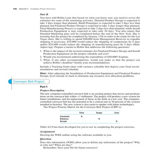 Conveyor belt project