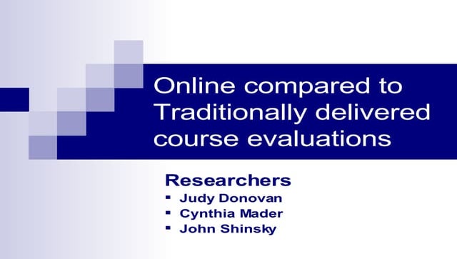 Convincing Faculty to Deliver Faculty Evaluations Online
