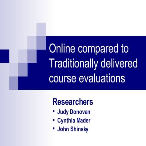 Convincing Faculty to Deliver Faculty Evaluations Online