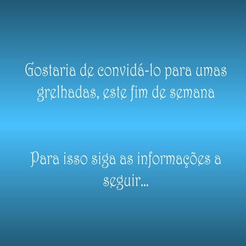 Convite (Peixe Grelhado)