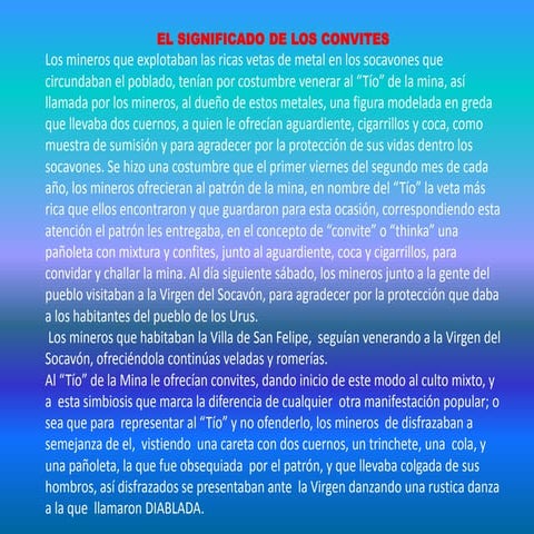 Significado del Convite