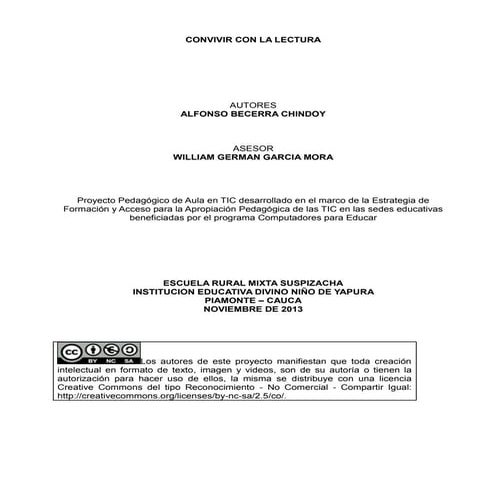 Convivir con la lectura