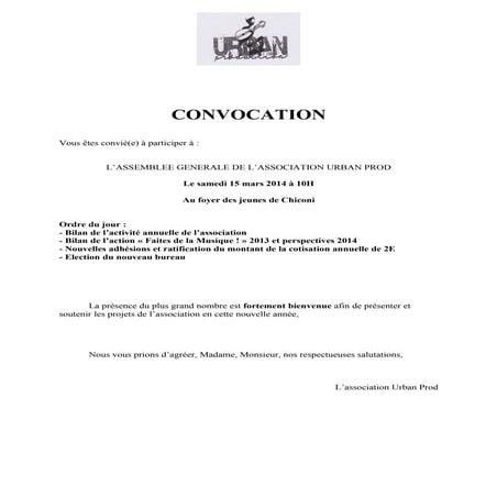 Convocation 1 | DOC