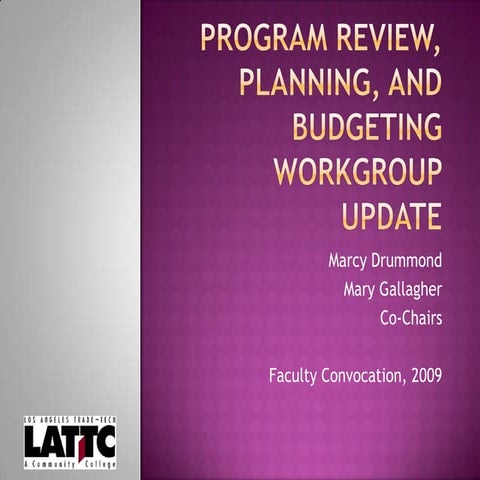 Convocation Day Presentation 2009