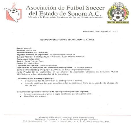 Convocatoria