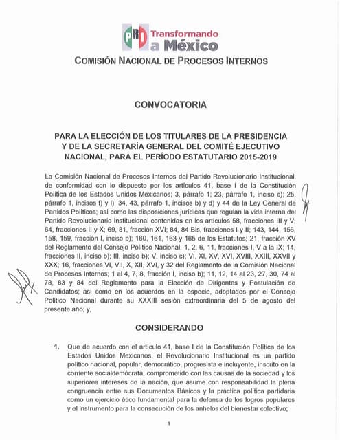Convocatoria CEN