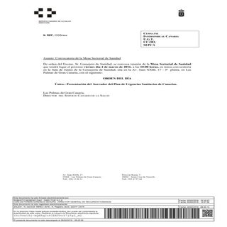 Mesa Sectorial 4 de marzo de 2016