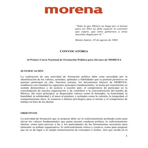 Convocatoria nacional jóvenes 2013 version pdf