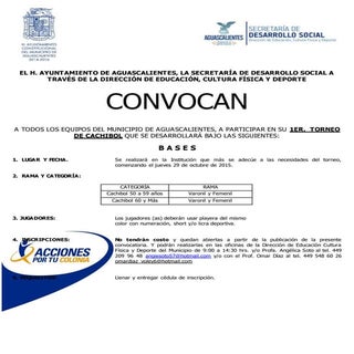 Convocatoria torneo cachibol (1)
