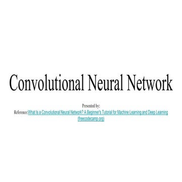 Convolutional neural network neural networks .pptx