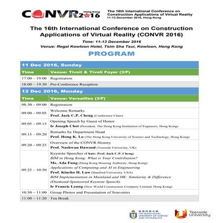 The 16th International Conference on Construction  Applications of Virtual Re...