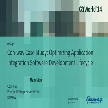 Conway Case Study -  Optimizing Application Integration SDLC