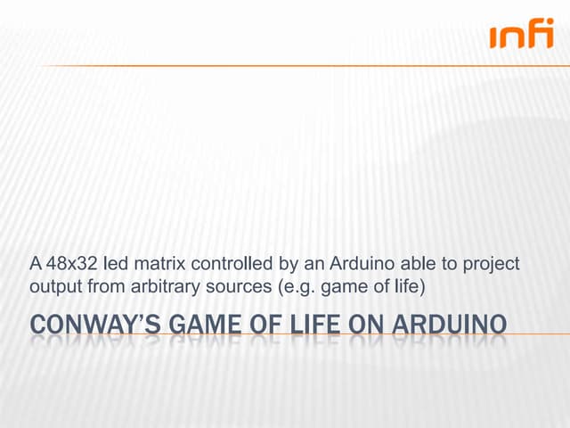 Conway’s game of life on arduino