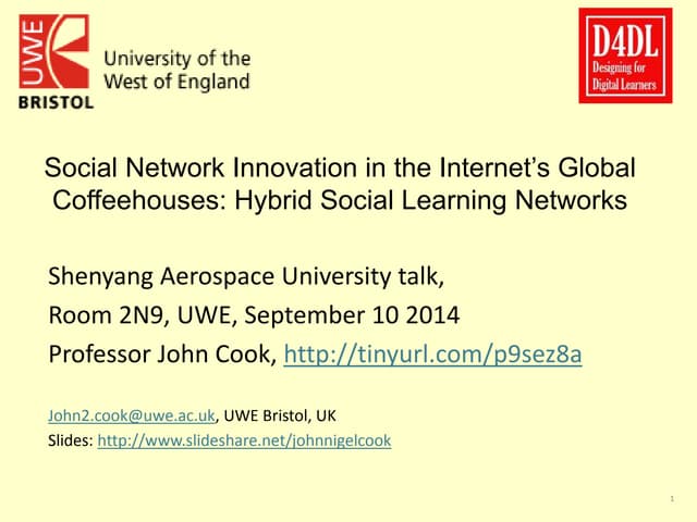 Cook   social network innovation