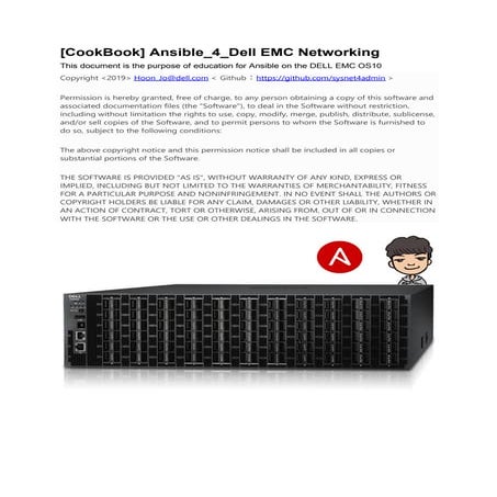 [Cook book] ansible 4_dell emc networking