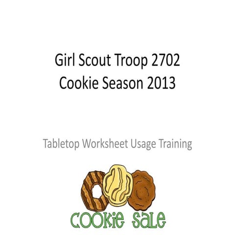 Cookies 2013 Table Top Training