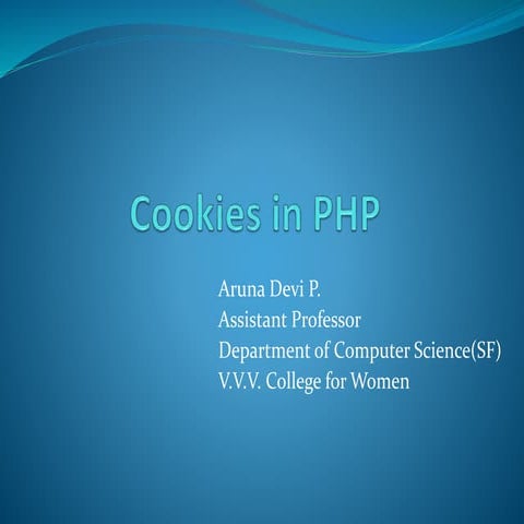 Cookies in php