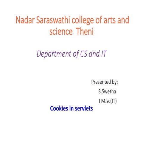 Cookies in servlets.ppt