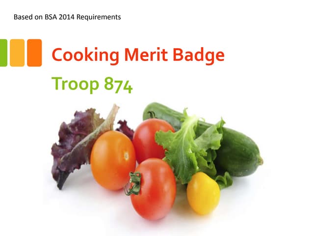Cooking Merit Badge