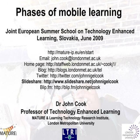Cook Phases Of Mobile Learning