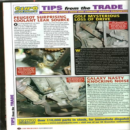 Coolant leak fault peugeot 406