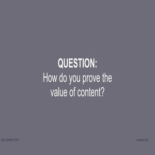 Proving content marketing ROI with ...