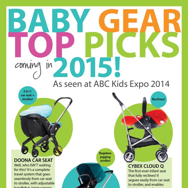 Baby Gear Top Picks for 2015!