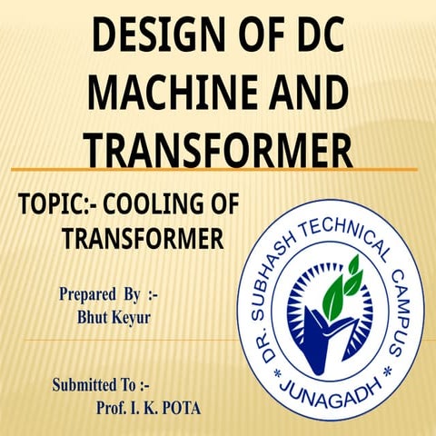 cooling transformer design basic flow for beginners