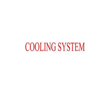 Types of cooling system in vehicle from automobile engineering subject