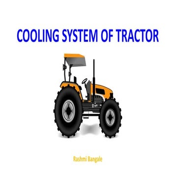 Cooling system of tractor