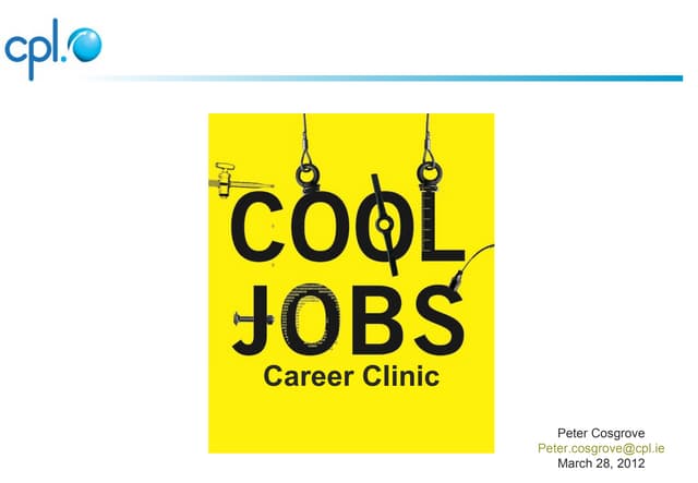 Cool Jobs – Career clinic for graduates at the Science gallery