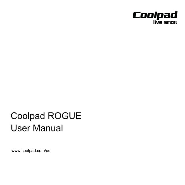 Coolpad rogue user manual for 3320 a