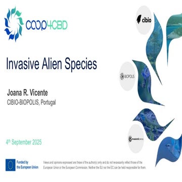 COOP4CBD Invasive Alien Species Presentation 1