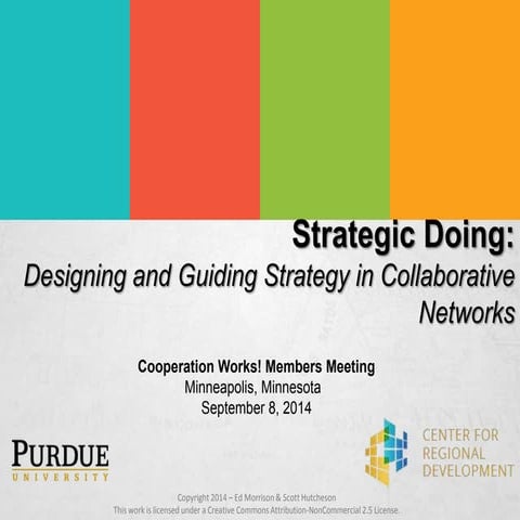 Strategic Doing: Designing & Guiding Strategy in Collaborative Networks
